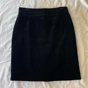 black corduroy pencil skirt